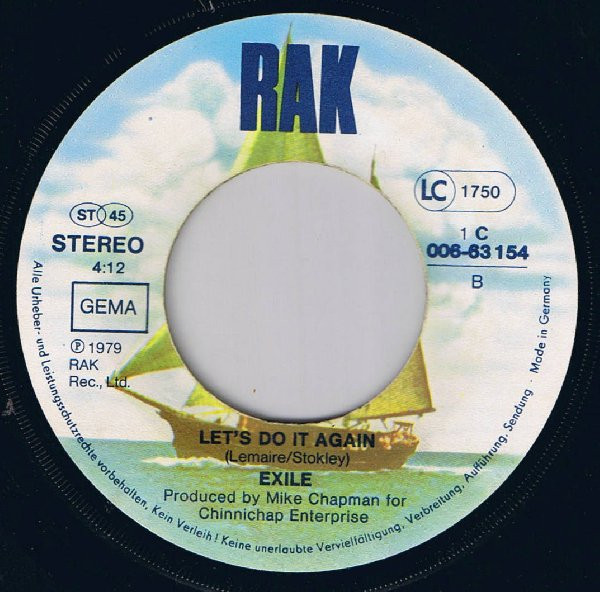 Exile (7) - The Part Of Me That Needs You Most tweedehands 7 inch LP bij Run4Records