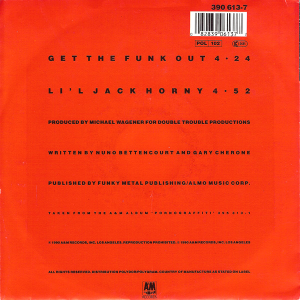 Extreme (2) - Get The Funk Out tweedehands 7 inch LP bij Run4Records