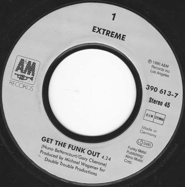 Extreme (2) - Get The Funk Out tweedehands 7 inch LP bij Run4Records