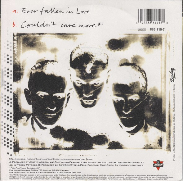 Fine Young Cannibals - Ever Fallen In Love tweedehands 7 inch LP bij Run4Records