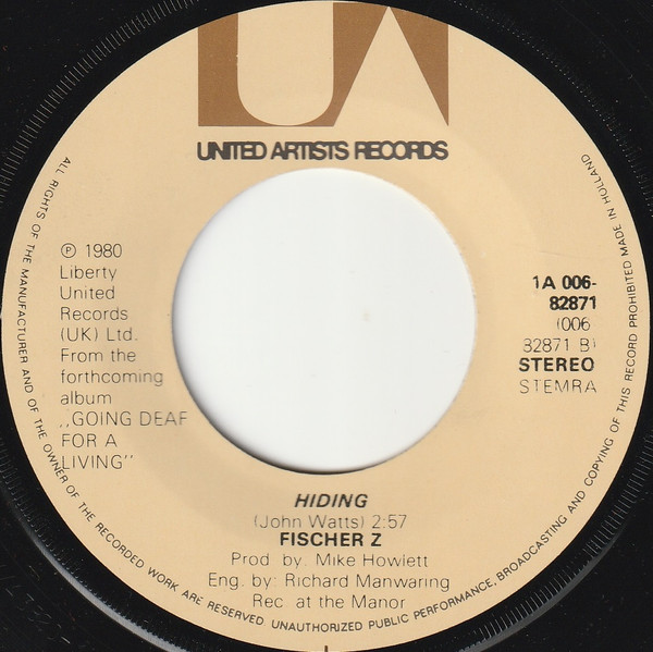 Fischer-Z - So Long tweedehands 7 inch LP bij Run4Records