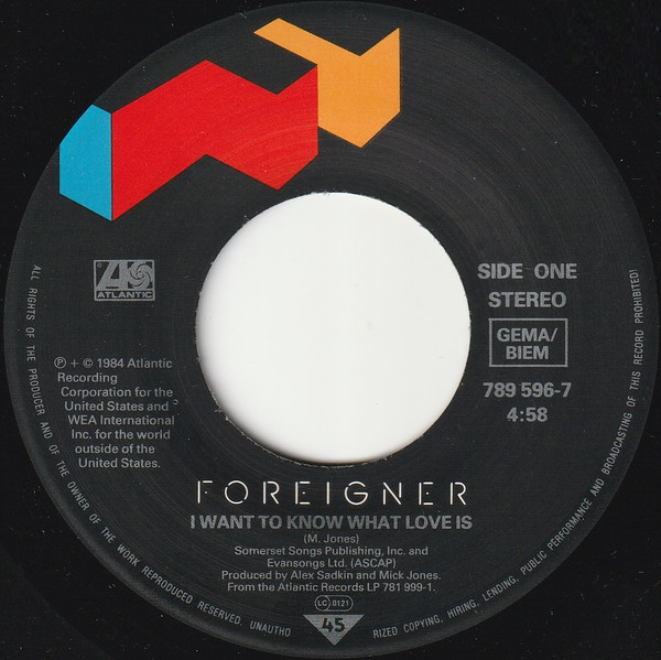 Foreigner - I Want To Know What Love Is tweedehands 7 inch LP bij Run4Records