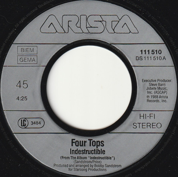 Four Tops - Indestructible tweedehands 7 inch LP bij Run4Records
