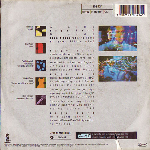 Frankie Goes To Hollywood - Rage Hard tweedehands 7 inch LP bij Run4Records