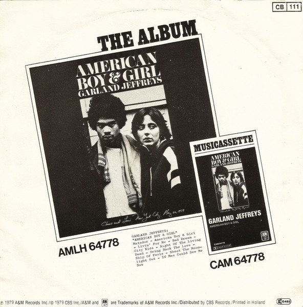 Garland Jeffreys - Matador tweedehands 7 inch LP bij Run4Records