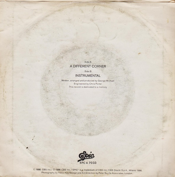 George Michael - A Different Corner tweedehands 7 inch LP bij Run4Records