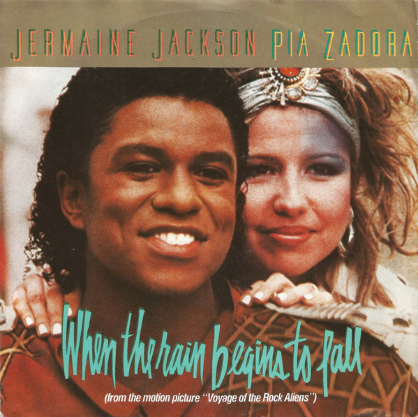 Jermaine Jackson, Pia Zadora - When The Rain Begins To Fall tweedehands 7 inch LP bij Run4Records