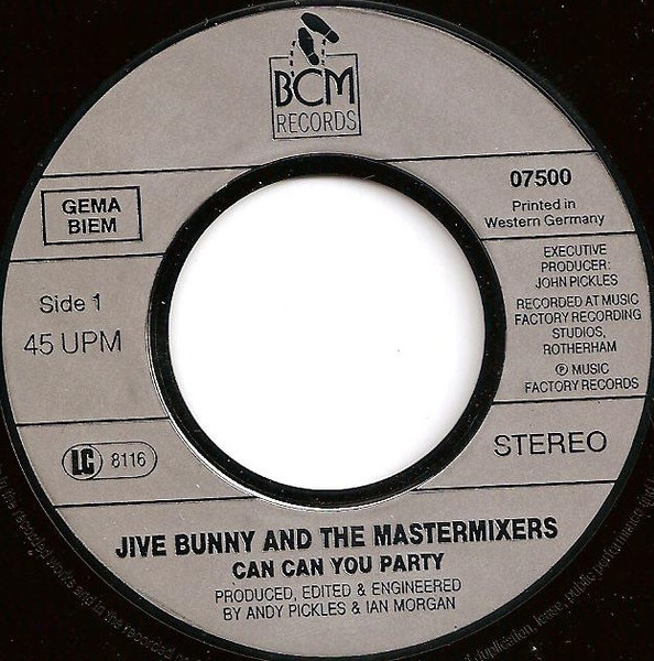 Jive Bunny And The Mastermixers - Can Can You Party tweedehands 7 inch LP bij Run4Records