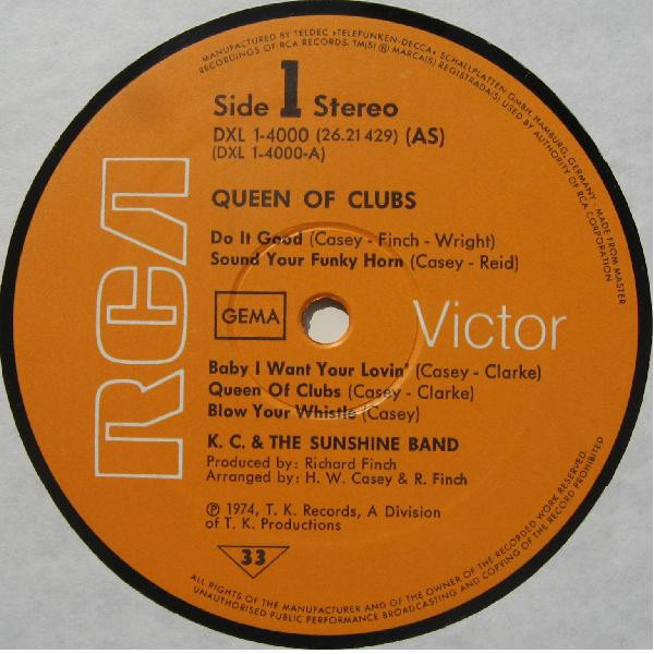 KC & The Sunshine Band - Queen Of Clubs tweedehands disco LP bij Run4Records