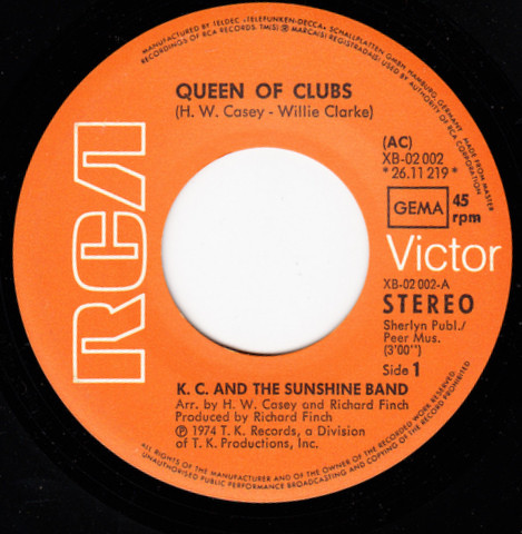KC & The Sunshine Band - Queen Of Clubs tweedehands 7 inch LP bij Run4Records