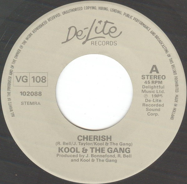 Kool & The Gang - Cherish tweedehands 7 inch LP bij Run4Records