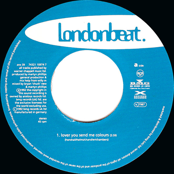 Londonbeat - Lover You Send Me Colours tweedehands 7 inch LP bij Run4Records
