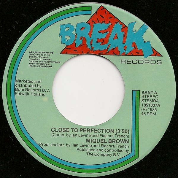Miquel Brown - Close To Perfection tweedehands 7 inch LP bij Run4Records