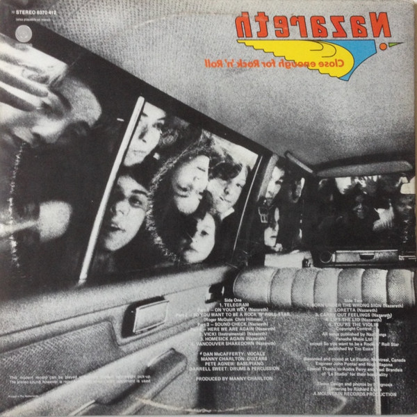 Nazareth (2) - Close Enough For Rock 'N' Roll tweedehands jazz LP bij Run4Records