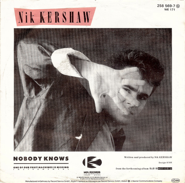 Nik Kershaw - Nobody Knows tweedehands 7 inch LP bij Run4Records