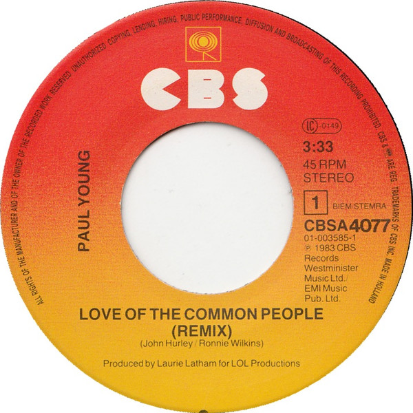 Paul Young - Love Of The Common People tweedehands 7 inch LP bij Run4Records