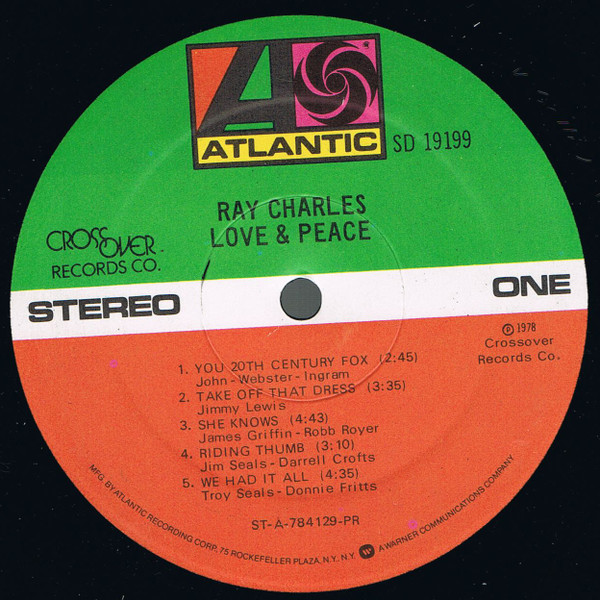 Ray Charles - Love & Peace tweedehands soul LP bij Run4Records