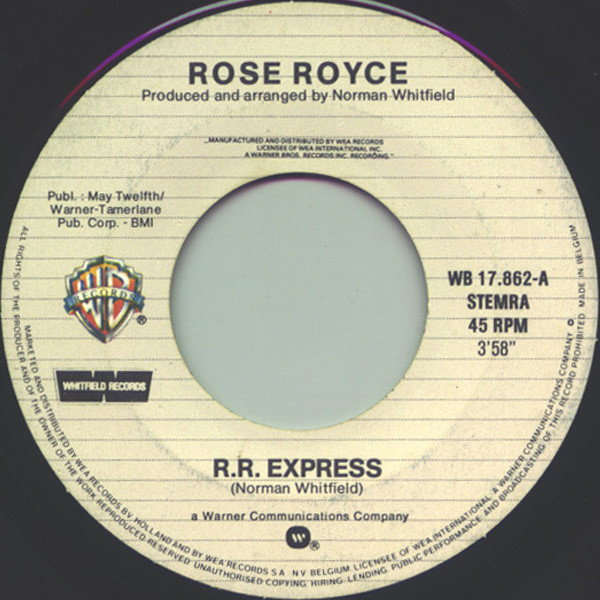 Rose Royce - R.R. Express tweedehands 7 inch LP bij Run4Records