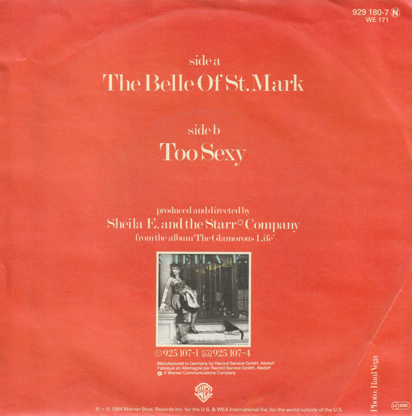 Sheila E. - The Belle Of St. Mark tweedehands 7 inch LP bij Run4Records