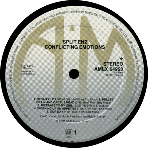Split Enz - Conflicting Emotions tweedehands rock LP bij Run4Records