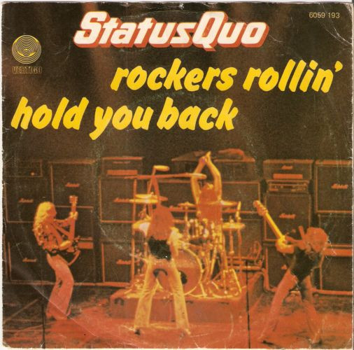 Status Quo - Rockers Rollin' / Hold You Back tweedehands 7 inch LP bij Run4Records