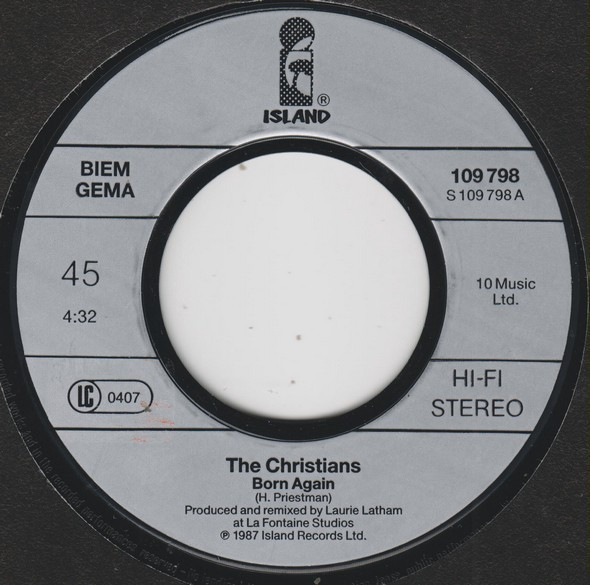 The Christians - Born Again (Remix) tweedehands 7 inch LP bij Run4Records