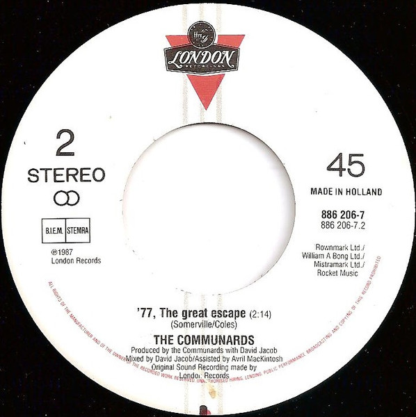 The Communards - Never Can Say Goodbye tweedehands 7 inch LP bij Run4Records