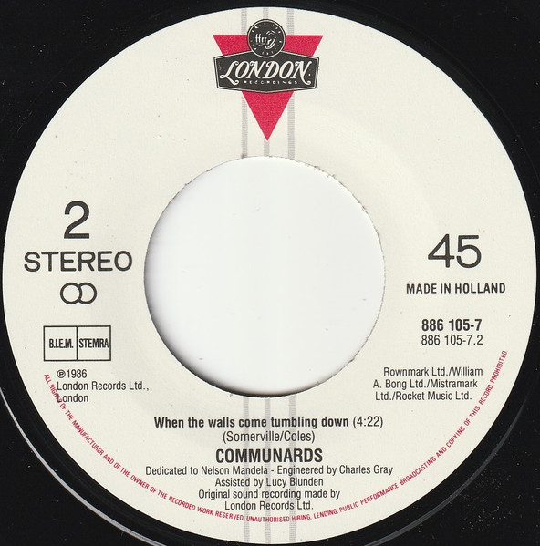 The Communards - So Cold The Night tweedehands 7 inch LP bij Run4Records