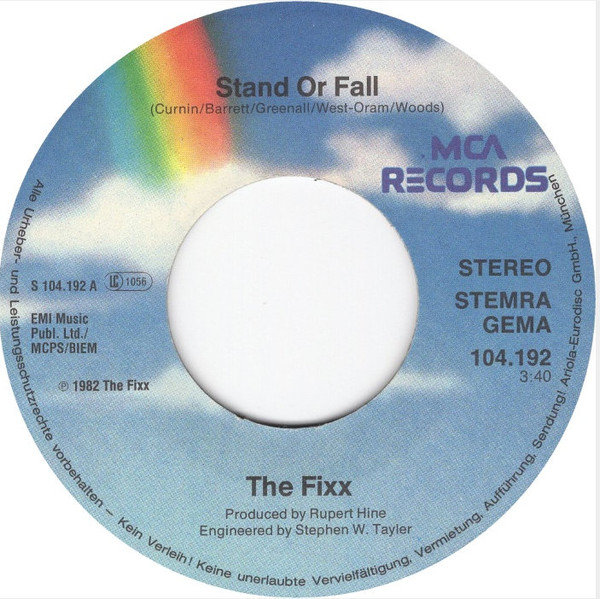 The Fixx - Stand Or Fall tweedehands 7 inch LP bij Run4Records