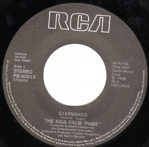 The Kids From Fame - Starmaker tweedehands 7 inch LP bij Run4Records