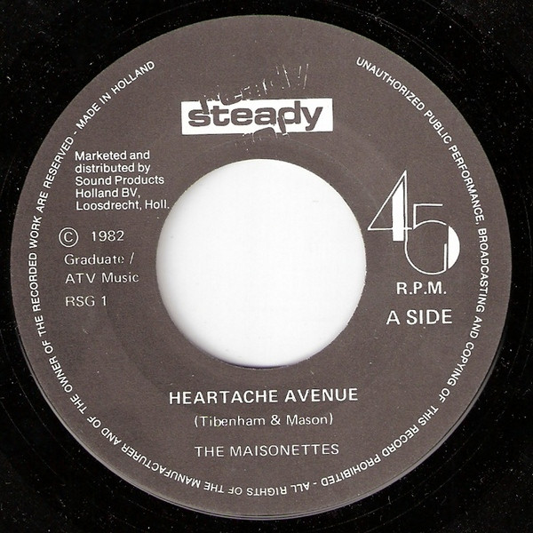 The Maisonettes - Heartache Avenue tweedehands 7 inch LP bij Run4Records