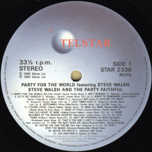 The Party Faithful (2) - Party For The World tweedehands soul LP bij Run4Records