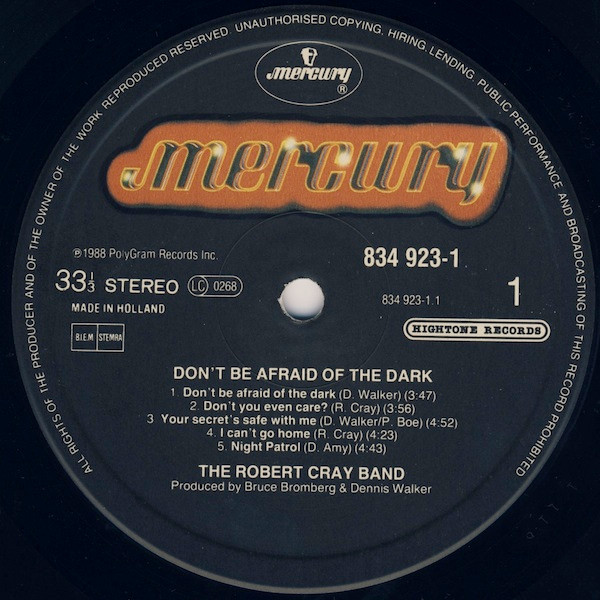 The Robert Cray Band - Don't Be Afraid Of The Dark tweedehands jazz LP bij Run4Records