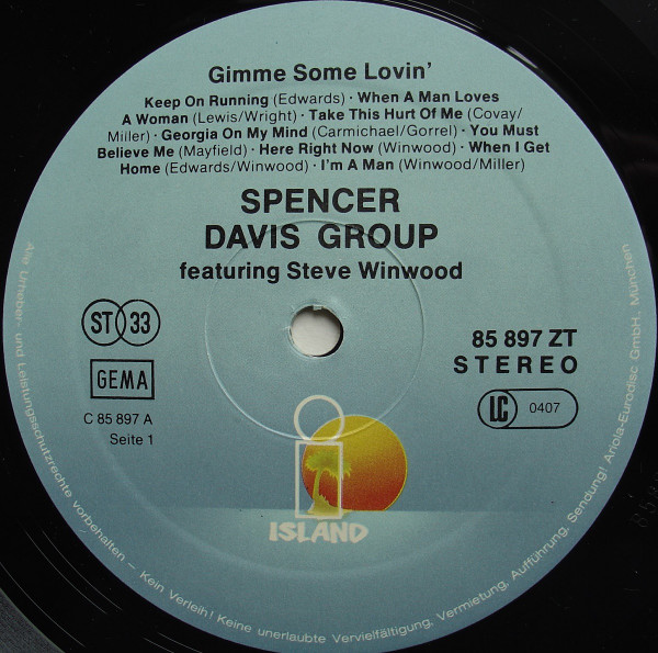 The Spencer Davis Group - Gimme Some Lovin' tweedehands pop LP bij Run4Records