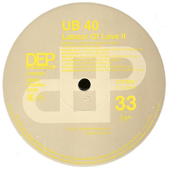 UB40 - Labour Of Love II tweedehands pop LP bij Run4Records