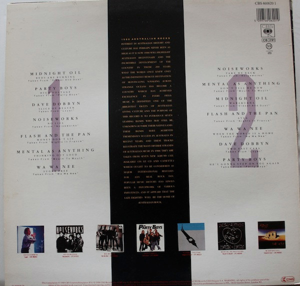 Various - 1988 Australian Rocks tweedehands verzamel LP bij Run4Records