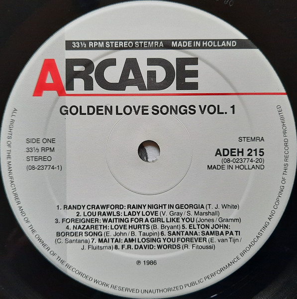 Various - Golden Love Songs Vol. 1 tweedehands verzamel LP bij Run4Records