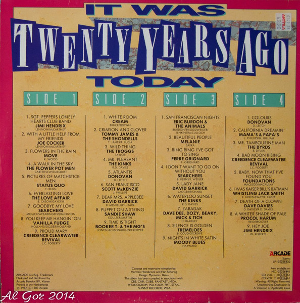 Various - It Was Twenty Years Ago Today tweedehands verzamel LP bij Run4Records