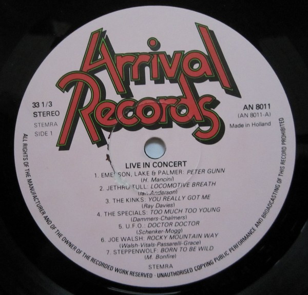 Various - Live In Concert (Original Live Recordings) tweedehands reggae LP bij Run4Records