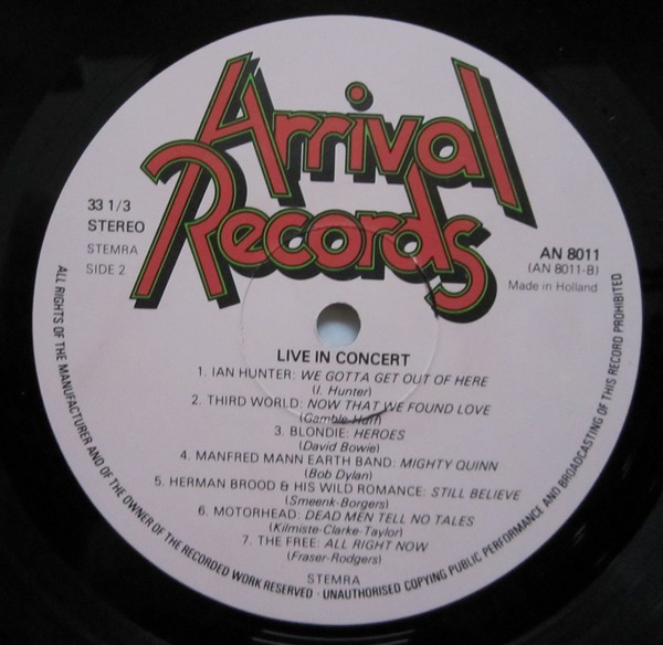 Various - Live In Concert (Original Live Recordings) tweedehands reggae LP bij Run4Records