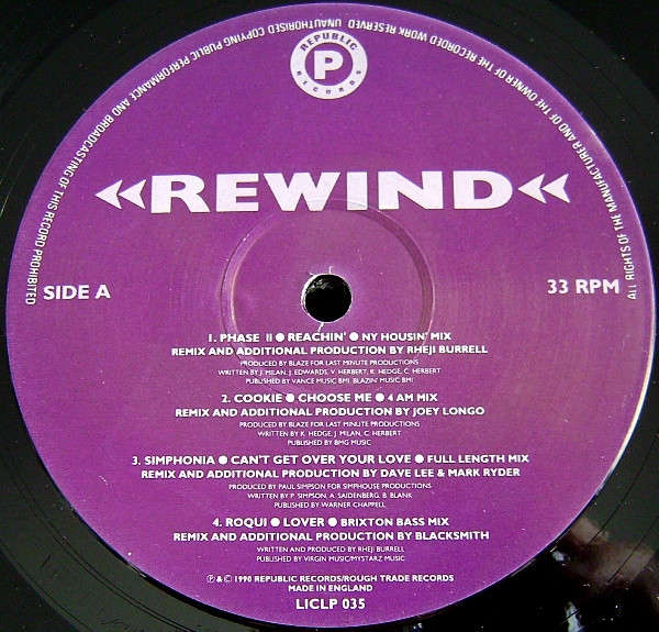 Various - Rewind tweedehands house LP bij Run4Records