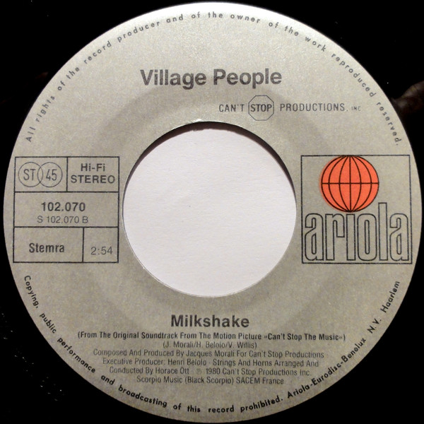 Village People - Can't Stop The Music tweedehands 7 inch LP bij Run4Records
