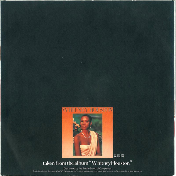 Whitney Houston - Saving All My Love For You tweedehands 7 inch LP bij Run4Records