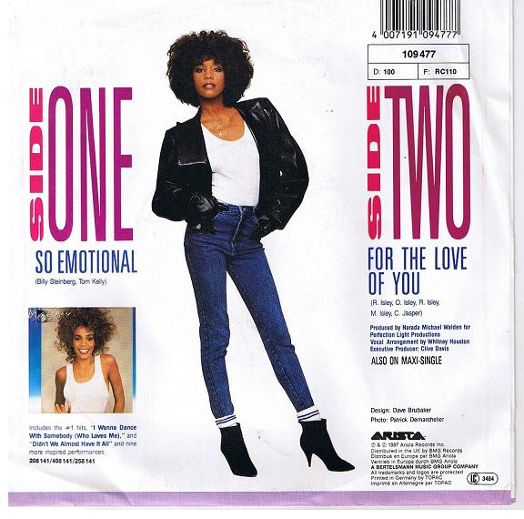 Whitney Houston - So Emotional tweedehands 7 inch LP bij Run4Records