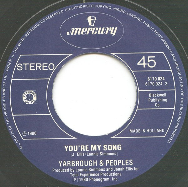 Yarbrough & Peoples - Don't Stop The Music tweedehands 7 inch LP bij Run4Records