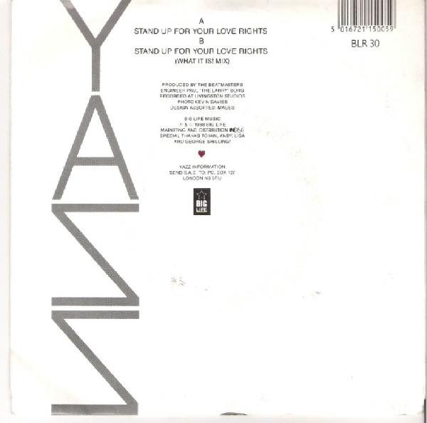 Yazz - Stand Up For Your Love Rights tweedehands 7 inch LP bij Run4Records