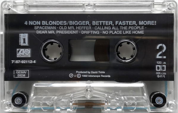 4 Non Blondes - Bigger, Better, Faster, More! tweedehands cassette LP bij Run4Records