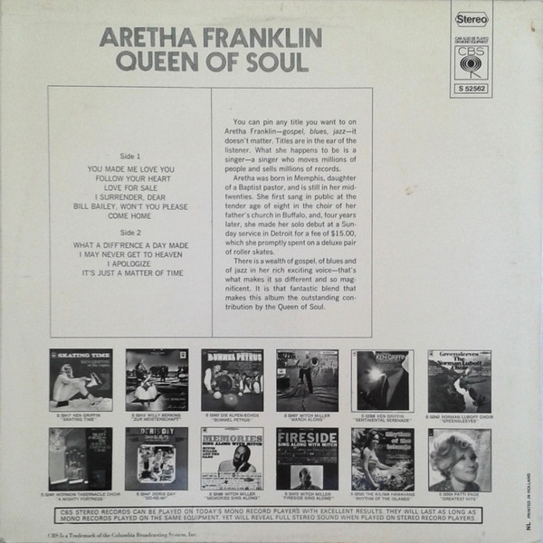 Aretha Franklin - Queen Of Soul tweedehands soul LP bij Run4Records