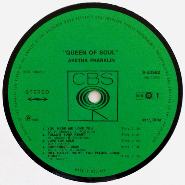 Aretha Franklin - Queen Of Soul tweedehands soul LP bij Run4Records