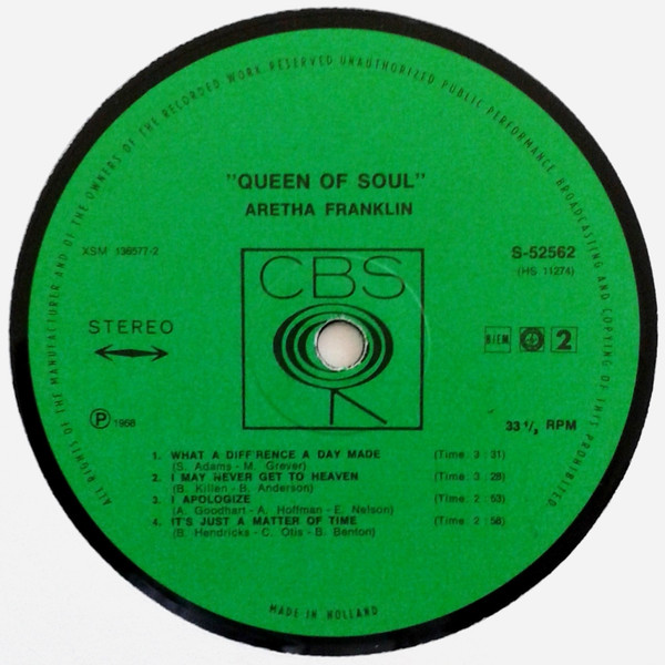 Aretha Franklin - Queen Of Soul tweedehands soul LP bij Run4Records